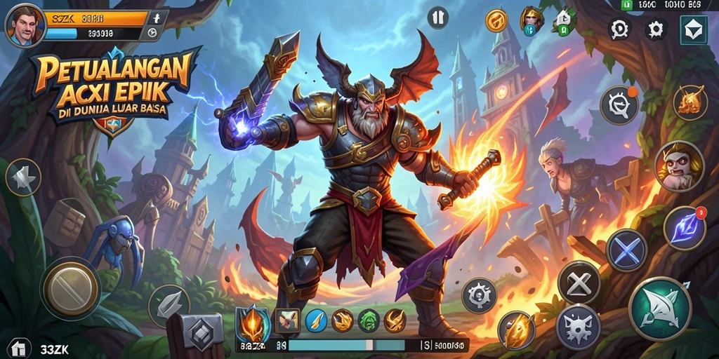 Tampilan gameplay seru dan mendebarkan di 33ZK.