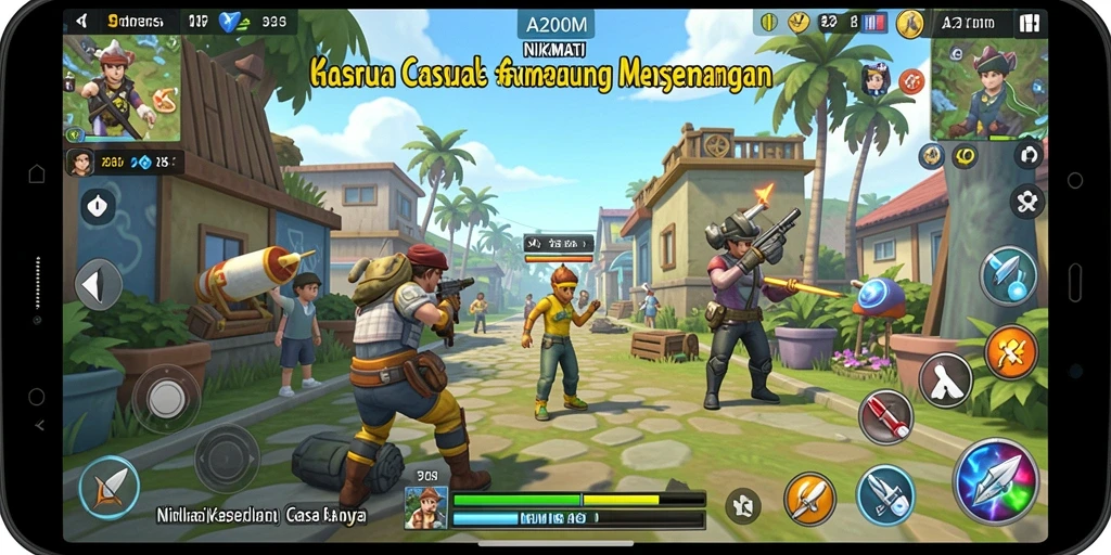 Gameplay A200M yang menarik dan penuh tantangan.
