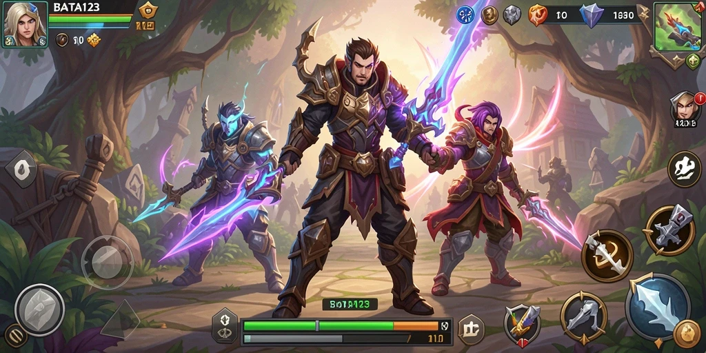 Tampilan mendebarkan dari gameplay ARPG BATA123 yang penuh aksi.