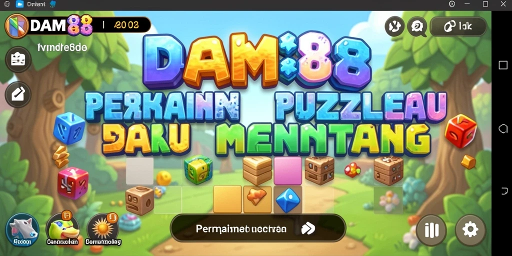 Tampilan dinamis dalam gameplay teka-teki yang menarik.