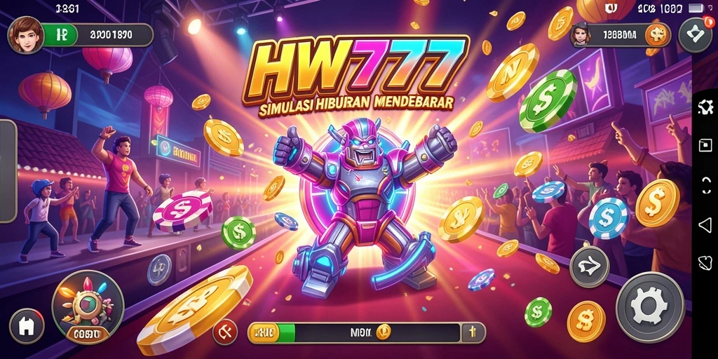 Gameplay HW777 menampilkan interaksi sosial dan simulasi yang mendalam.