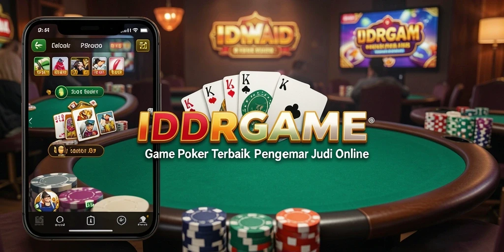 Screenshot IDRGAME menampilkan arena poker yang seru dan menantang.