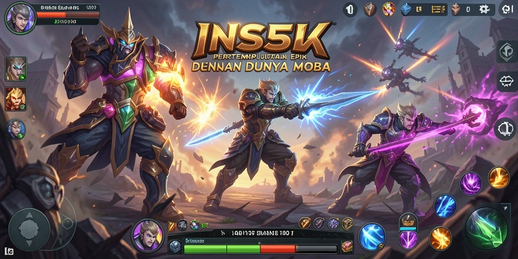 Screenshot gameplay INS55 yang menampilkan pertempuran seru.