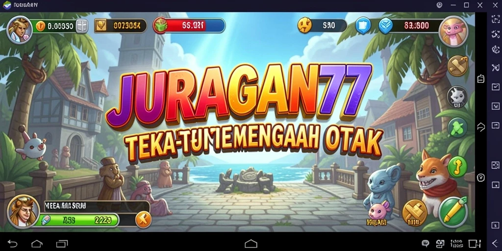 Tangkapan layar dari permainan Puzzle JURAGAN77 yang penuh tantangan.
