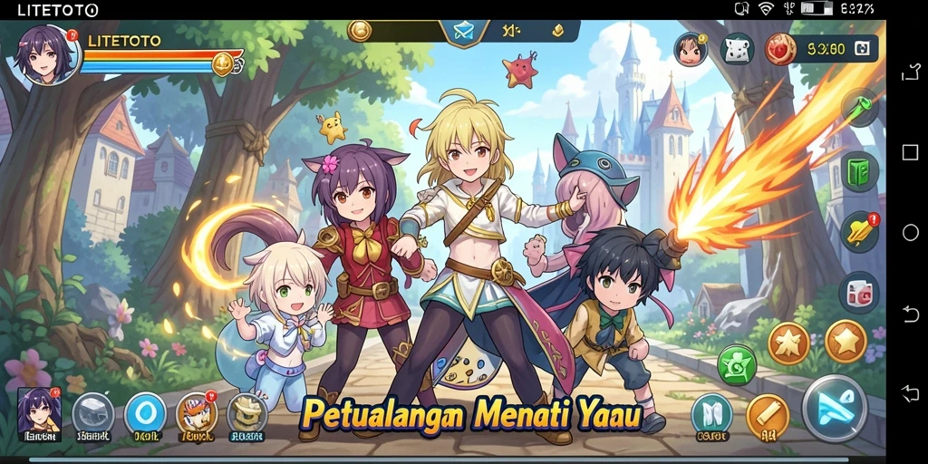 Gameplay LITETOTO yang memukau dengan karakter Anime favorit.