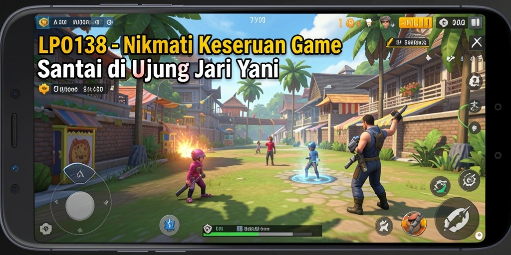 Tampilan gameplay LPO138 yang cerah dan menghibur.