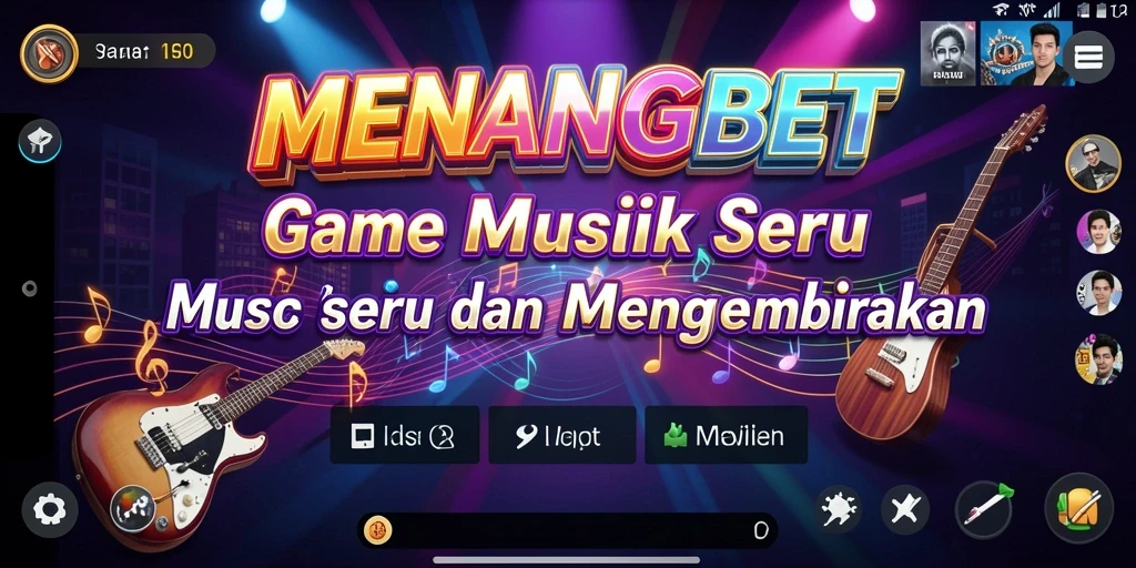 Screenshot gameplay MENANGBET menampilkan pertarungan musik yang seru dan menarik.