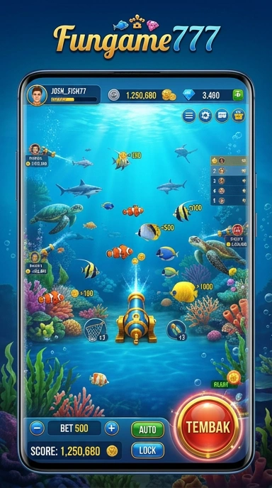 Tampilan utama aplikasi fungame777 dengan akses mudah.